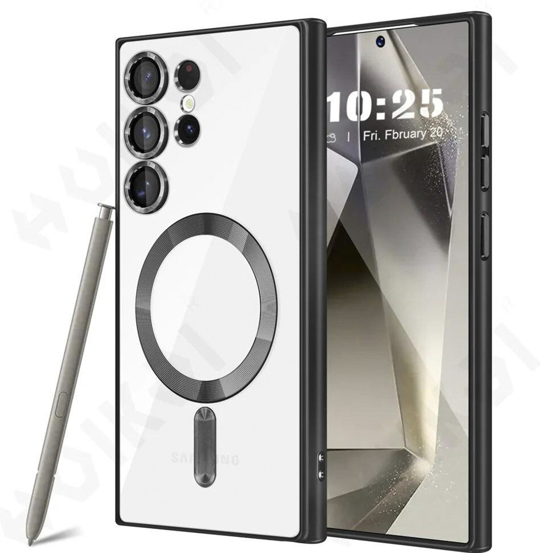 MagSafe Electroplating Clear PC Case – S24 Ultra