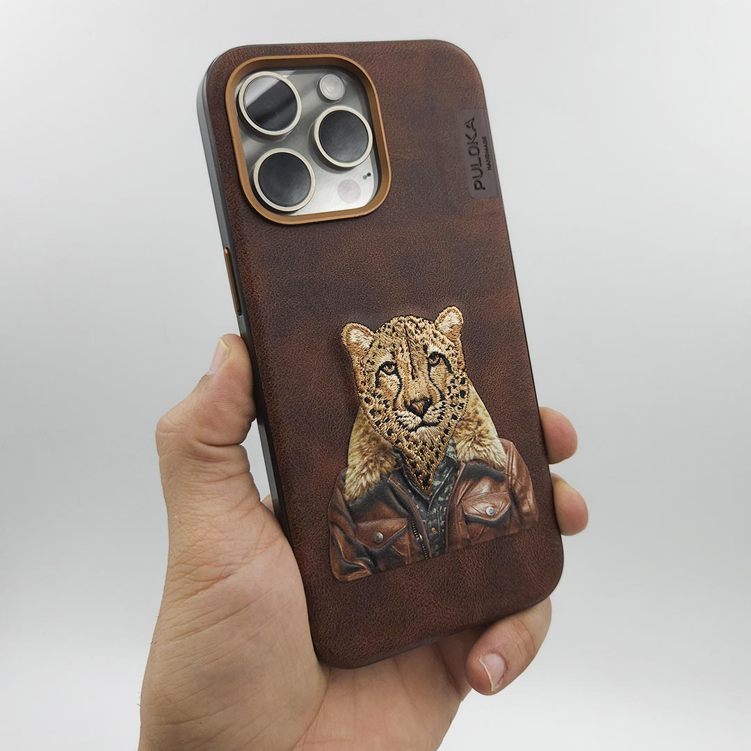 PULOKA Handmade Embroidered Tiger Case
